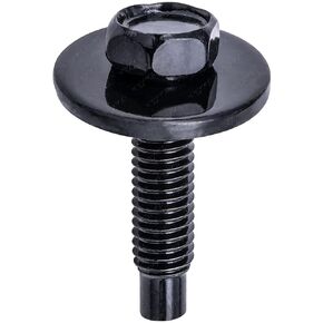 Rexka 20pcs M6-1.0 Hex Head SEMS Body Bolts Bumper Fender Splash Shield Under Cover Hood