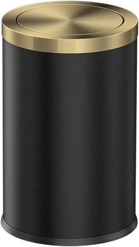 Stainless Steel Trash can,Bathroom Trash can with lid，Small Trash Can with Flipping Lid, 2.4gallon,Garbage cans for Kitchen，Living Room. Metallic Gold (Single) in Kuwait