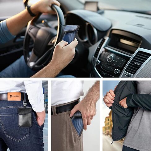 عبوتان من حقيبة فاراداي لمفتاح فوب، وواقي مفتاح فوب RFID، وحقيبة فاراداي للمفاتيح الذكية دائمًا على المفاتيح، والإلكترونيات الصغيرة، وأمان المركبات المضادة للسرقة، وحجب الإشارة in Kuwait