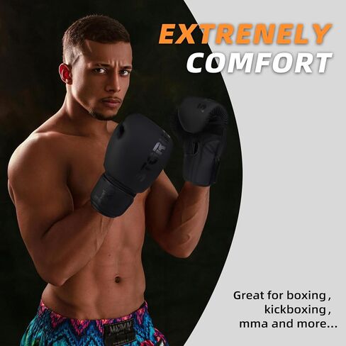 قفازات الملاكمة للرجال والنساء، قفازات تدريب الملاكمة الاحترافية، قفازات تدريب ثقيلة للبالغين للملاكمة، جودة ممتازة وممتصة للصدمات لحماية السلامة in Kuwait