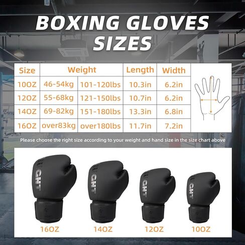 قفازات الملاكمة للرجال والنساء، قفازات تدريب الملاكمة الاحترافية، قفازات تدريب ثقيلة للبالغين للملاكمة، جودة ممتازة وممتصة للصدمات لحماية السلامة in Kuwait