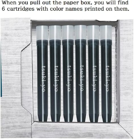 Pilot Iroshizuku Fountain Pen Ink Cartridges Shin-ryoku (Deep Green) 6 Pieces IRF-6S-SHR with Kanji Love Sticker in Saudi Arabia