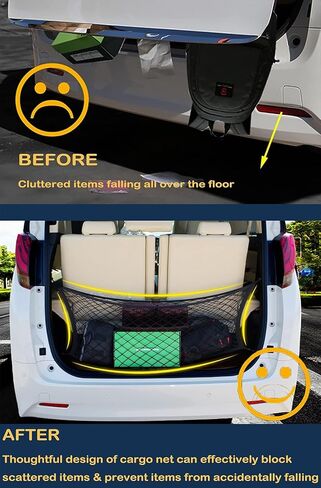 شبكة حمولة الجذع متوافقة مع Subaru Outback New 2024 2023 2022 2021 2020 2019 2018 2017 2016 2015-2000 نمط مغلف Premier Car Rear Nylon Mesh الباب الخلفي شبكية in Kuwait