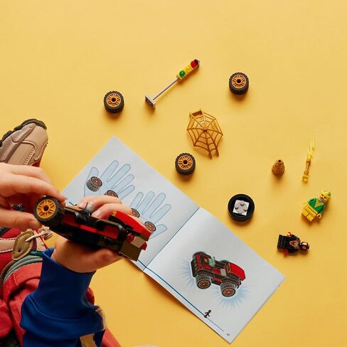 LEGO Marvel Drill Spinner Vehicle, Miles Morales Spin Car with 2 Minifigures, Marvel Toy from Disney+ TV Series Spidey and His Amazing Friends, Gift for Kids, Spider-Man Toy for 4-6 Year Olds, 10792 in Saudi Arabia