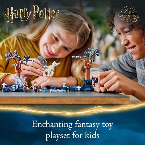 LEGO Harry Potter Forbidden Forest: Magical Creatures, Glow in The Dark Toy for Kids with Buckbeak and Thestral Fantasy Animal Figures, Harry Potter Gift Idea for Girls and Boys Ages 8 and Up, 76432 in Saudi Arabia