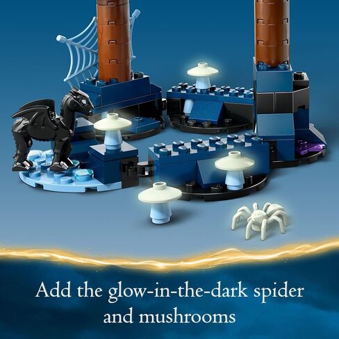 LEGO Harry Potter Forbidden Forest: Magical Creatures, Glow in The Dark Toy for Kids with Buckbeak and Thestral Fantasy Animal Figures, Harry Potter Gift Idea for Girls and Boys Ages 8 and Up, 76432 in Saudi Arabia