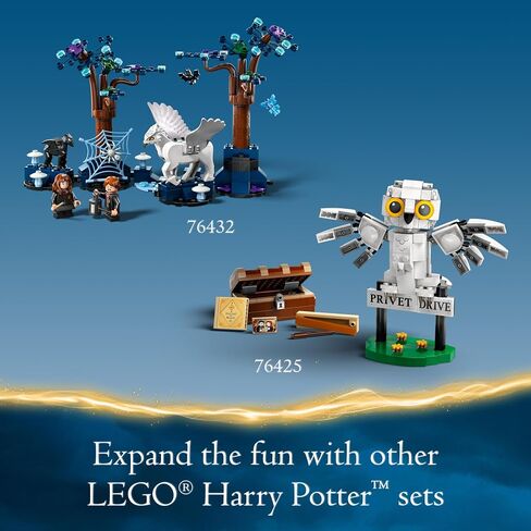 LEGO Harry Potter Forbidden Forest: Magical Creatures, Glow in The Dark Toy for Kids with Buckbeak and Thestral Fantasy Animal Figures, Harry Potter Gift Idea for Girls and Boys Ages 8 and Up, 76432 in Saudi Arabia