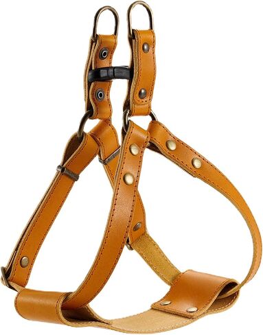 BONBI ALCON Tochigi Leather Dog Harness for Small Dogs, Red, Size S, Made in Japan in Saudi Arabia