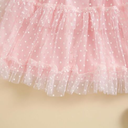 Toddler Baby Girl Summer Boho Dress Solid Color Spaghetti Strap Square Neck Tulle Dress Kids Beach Sundress in Saudi Arabia