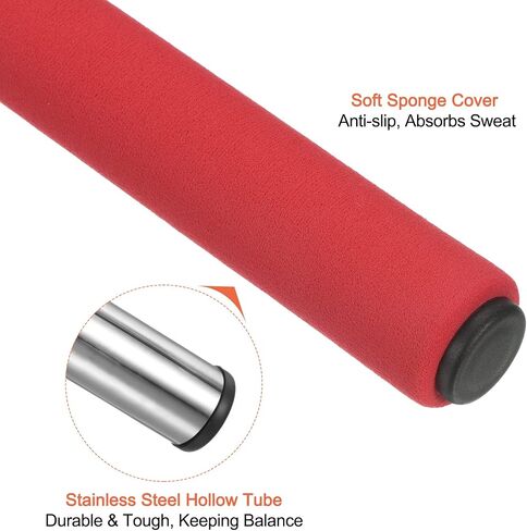 PATIKIL Relay Track Baton Set, Sponge Stainless Steel Tube Race Field Running Sticks for Outdoor Athletics Sport Game Tool in Saudi Arabia