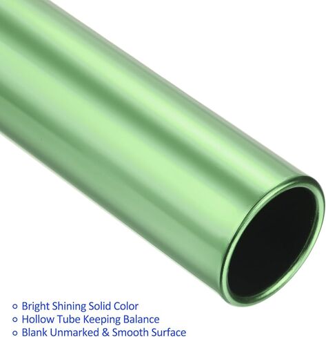 عصا مسار التتابع - أنبوب مجوف من سبائك الألومنيوم الناعم، يمكن وضعه على بناء الفريق/سباقات التتابع (1.5 بوصة × 11.8 بوصة، أخضر) in Kuwait