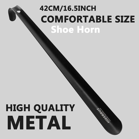 لبيسة حذاء معدنية مقاس 16.5 بوصة/42 سم مصنوعة من الفولاذ المقاوم للصدأ عالي الجودة للرجال والنساء والأطفال in Kuwait