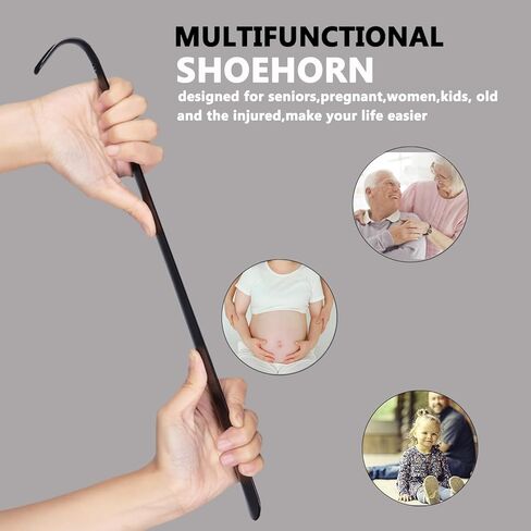 لبيسة حذاء معدنية مقاس 16.5 بوصة/42 سم مصنوعة من الفولاذ المقاوم للصدأ عالي الجودة للرجال والنساء والأطفال in Kuwait