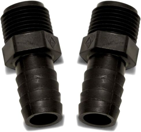 3/8" MPT x 1/2" Barb, Straight Coupler - RV Freshwater Tanks Fitting (3) in Saudi Arabia