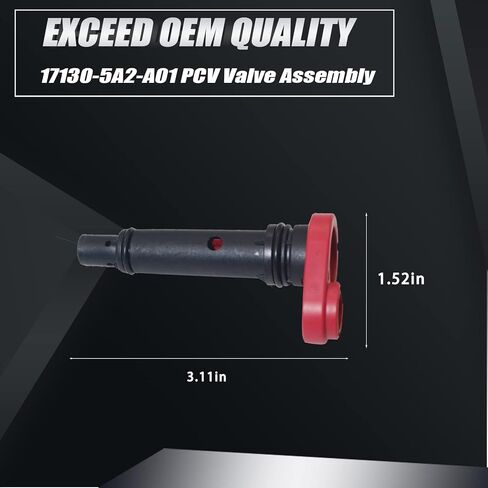 ترقية OEM 17130-5A2-A01 استبدال مجموعة صمام PCV لهوندا أكورد هوندا CR-V هوندا سيفيك أكورا ILX أكورا TLX (2013 2014 2015 2016 2017 2018 2019 2020 2021) ضمان لمدة عامين in Kuwait