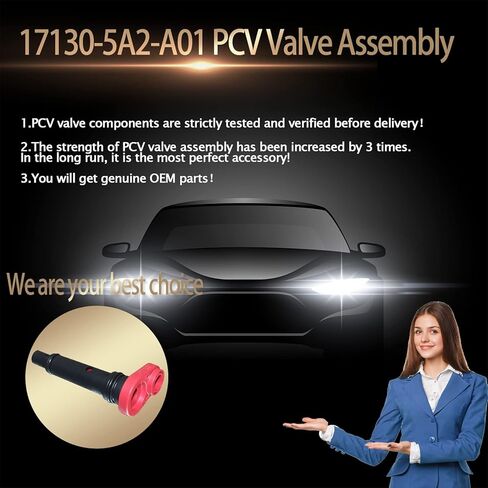ترقية OEM 17130-5A2-A01 استبدال مجموعة صمام PCV لهوندا أكورد هوندا CR-V هوندا سيفيك أكورا ILX أكورا TLX (2013 2014 2015 2016 2017 2018 2019 2020 2021) ضمان لمدة عامين in Kuwait