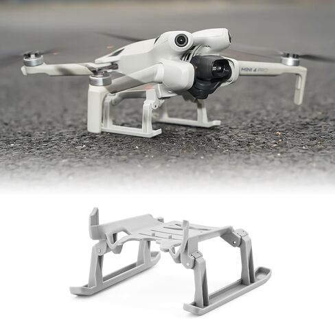 ملحقات معدات الهبوط Mini 4 Pro، مجموعة أدوات حماية حامل الساق القابلة للطي لطائرة DJI Mini 4 Pro RC بدون طيار - سهلة التخزين، لا حاجة للتفكيك in Kuwait
