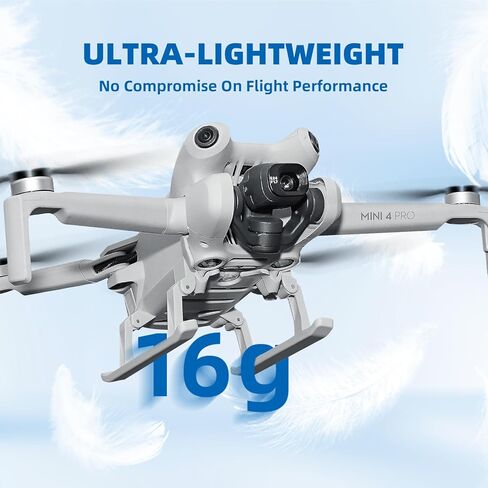 ملحقات معدات الهبوط Mini 4 Pro، مجموعة أدوات حماية حامل الساق القابلة للطي لطائرة DJI Mini 4 Pro RC بدون طيار - سهلة التخزين، لا حاجة للتفكيك in Kuwait