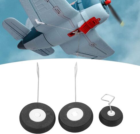 Rc Landing Gear, Rc Airplane Spare Parts Black Replacement Part With Wheel For Rc Airplane in Saudi Arabia