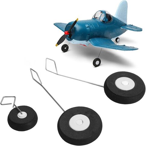 Rc Landing Gear, Rc Airplane Spare Parts Black Replacement Part With Wheel For Rc Airplane in Saudi Arabia
