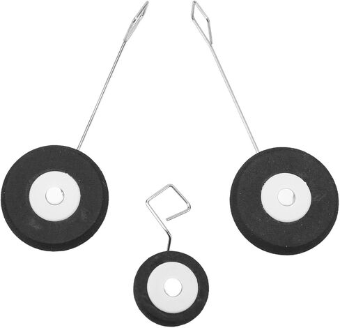 Rc Landing Gear, Rc Airplane Spare Parts Black Replacement Part With Wheel For Rc Airplane in Saudi Arabia
