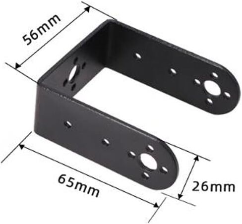 2 قطعة RC سيرفو جبل قوس الألومنيوم سيرفو صينية حامل مقعد ل معيار سيرفو Futaba S3003 RC قارب in Kuwait