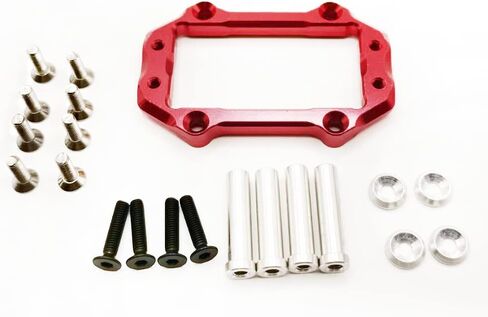 Alloy Steering Servo Mount Set for Arrma Typhon 6S BLX Kraton 6S BLX Outcast 6S BLX Notorious 6S BLX Mojave 6S BLX Talion 6S BLX Fireteam 6S BLX Upgrade Parts Replacement for AR320430 (Red) in Saudi Arabia