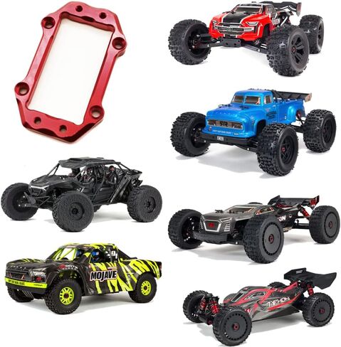 Alloy Steering Servo Mount Set for Arrma Typhon 6S BLX Kraton 6S BLX Outcast 6S BLX Notorious 6S BLX Mojave 6S BLX Talion 6S BLX Fireteam 6S BLX Upgrade Parts Replacement for AR320430 (Red) in Saudi Arabia