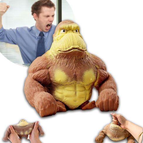 ألعاب فيدجيت، لعبة غوريلا الضغط المملوءة بالرمال المضحكة، ألعاب ضغط على شكل قرد من اللاتكس الناعم للبالغين والأطفال، لعبة مرنة قابلة للتمدد لتخفيف التوتر والقلق، هدايا مبتكرة لأعياد الميلاد والعطلات in Kuwait