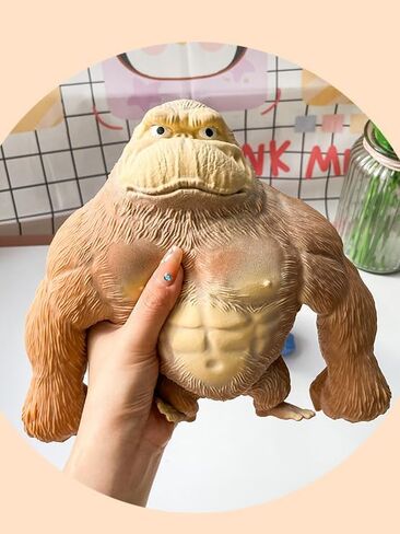 ألعاب فيدجيت، لعبة غوريلا الضغط المملوءة بالرمال المضحكة، ألعاب ضغط على شكل قرد من اللاتكس الناعم للبالغين والأطفال، لعبة مرنة قابلة للتمدد لتخفيف التوتر والقلق، هدايا مبتكرة لأعياد الميلاد والعطلات in Kuwait