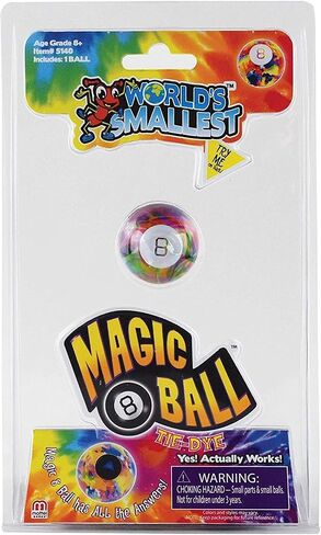 World's Smallest Magic 8 Ball Tie Dye, Multi, Model:5140 in Saudi Arabia