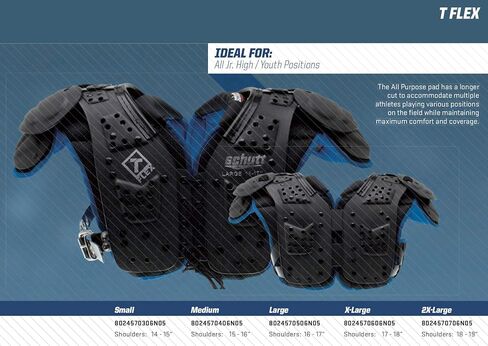 وسادة كتف للشباب من Schutt Sports T-Flex in Saudi Arabia