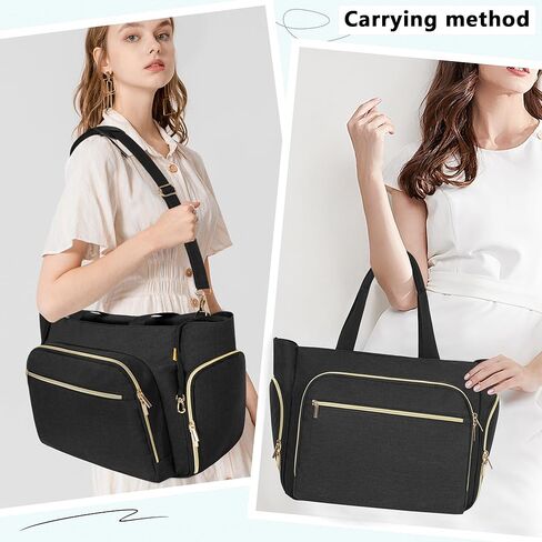 حقيبة مضخة الثدي من توريبيو لـ Spectra S1/S2، Medela، Rainyb، Elvie، Evenflo، حقيبة حمل الحفاضات للأمهات المرضعات مع حقيبة كمبيوتر محمول مقاس 15 بوصة ووسادة تغيير الحفاضات in Kuwait