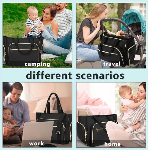حقيبة مضخة الثدي من توريبيو لـ Spectra S1/S2، Medela، Rainyb، Elvie، Evenflo، حقيبة حمل الحفاضات للأمهات المرضعات مع حقيبة كمبيوتر محمول مقاس 15 بوصة ووسادة تغيير الحفاضات in Kuwait