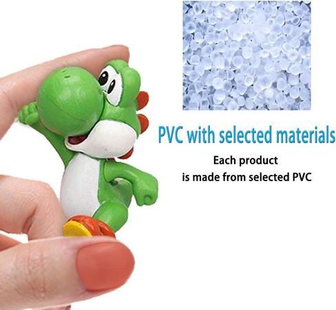 6 عبوات من ألعاب فيلم ماريو - (5 بوصات) شخصيات ماريو بروس أكشن الأميرة الخوخ - ألعاب ماريو للأولاد من 4 إلى 6 سنوات in Kuwait