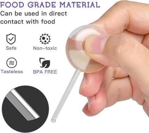 100 Pieces 4ml Cupcake Pipettes, Food Grade Plastic Disposable Pipettes Mini Liquid Injector (100-A) in Saudi Arabia