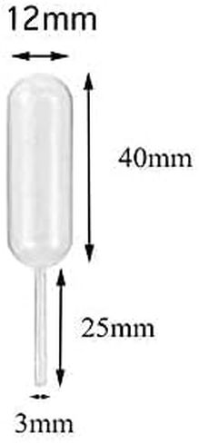 100 Pieces 4ml Cupcake Pipettes, Food Grade Plastic Disposable Pipettes Mini Liquid Injector (100-A) in Saudi Arabia