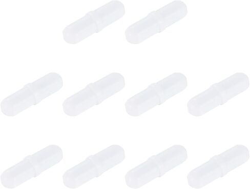 MECCANIXITY محرك مغناطيسي خلاط قضيب تحريك 25 مم (1 بوصة) × 7 مم مع شكل دائري PTFE طلاء مغناطيس أبيض للمختبر 10 قطعة in Kuwait