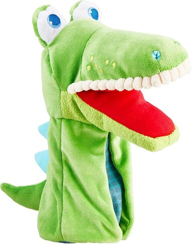 HABA Glove Puppet Eat it Up Croco - Hand Puppet with Belly Bag to Eat Small Objects in Saudi Arabia