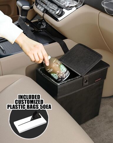 KMMOTORS Aladdin Sturdy Car Trash Can, Garbage Can, Trash Bags Included (Large) in Saudi Arabia