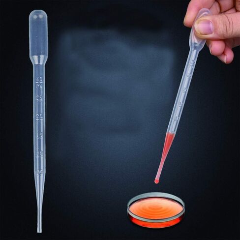 90pcs 3ml Disposable Transfer Pipettes Essential Oils Pipettes Graduated Calibrated Dropping Pipettes for Scientific Lab Painting DIY Makeup Tool Pipettes Eye Dropper in Saudi Arabia