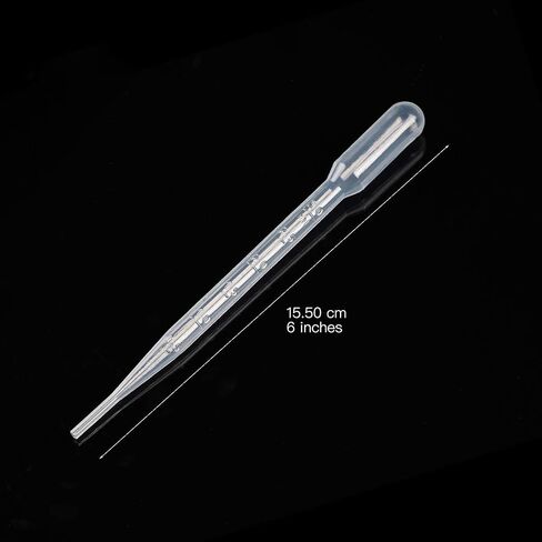 90pcs 3ml Disposable Transfer Pipettes Essential Oils Pipettes Graduated Calibrated Dropping Pipettes for Scientific Lab Painting DIY Makeup Tool Pipettes Eye Dropper in Saudi Arabia