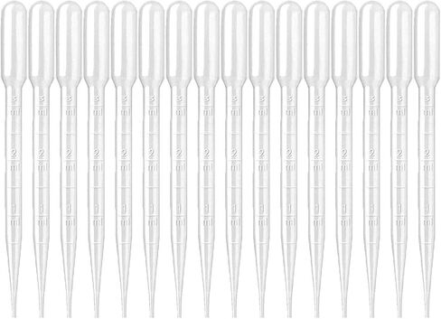 90pcs 3ml Disposable Transfer Pipettes Essential Oils Pipettes Graduated Calibrated Dropping Pipettes for Scientific Lab Painting DIY Makeup Tool Pipettes Eye Dropper in Saudi Arabia
