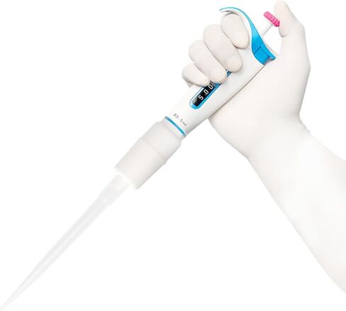 Nero Ergonomic Micropipette, Single Channel Pipettors with Adjustable Volume, Accurate and Calibrated Lab Pipettes, Fully Autoclavable Pipettor, (1-10ml) in Kuwait