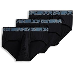 Jockey Men's Underwear Active Microfiber Brief - 3 Pack in Kuwait