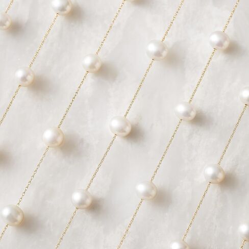 Ross-Simons 6-6.5mm Cultured Pearl Station Necklace in Kuwait