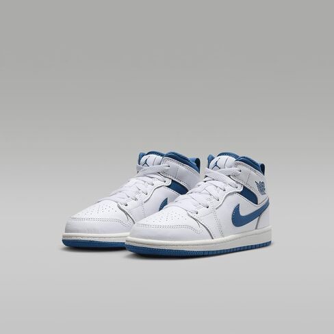 Jordan 1 Mid Little Kids' Shoes (DQ8424-061, Black/Gym Red/White) Size 13 in Saudi Arabia