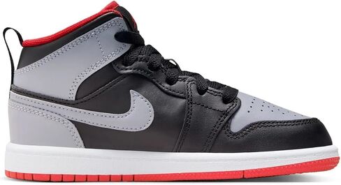 Jordan 1 Mid Little Kids' Shoes (DQ8424-061, Black/Gym Red/White) Size 13 in Saudi Arabia