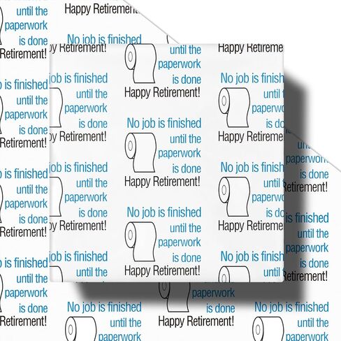 RUSPEPA Happy Retirement Wrapping Paper Roll for Men Women, Mini Roll, Gold Balloons, Stars and Confetti Design Gift Wrap for Birthday, Retirement Party, Farewell Celebration, 17 Inches x 16.4 Feet in Saudi Arabia