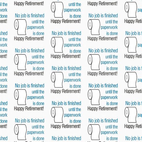 RUSPEPA Happy Retirement Wrapping Paper Roll for Men Women, Mini Roll, Gold Balloons, Stars and Confetti Design Gift Wrap for Birthday, Retirement Party, Farewell Celebration, 17 Inches x 16.4 Feet in Saudi Arabia